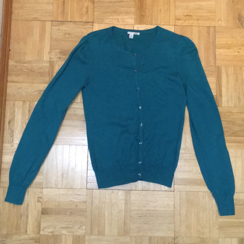 Halogen teal cardigan size small